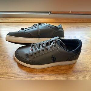 Men’s Polo Assn Sneaker Shoe Gray Blue Navy Size 12 Ralph Lauren Casual